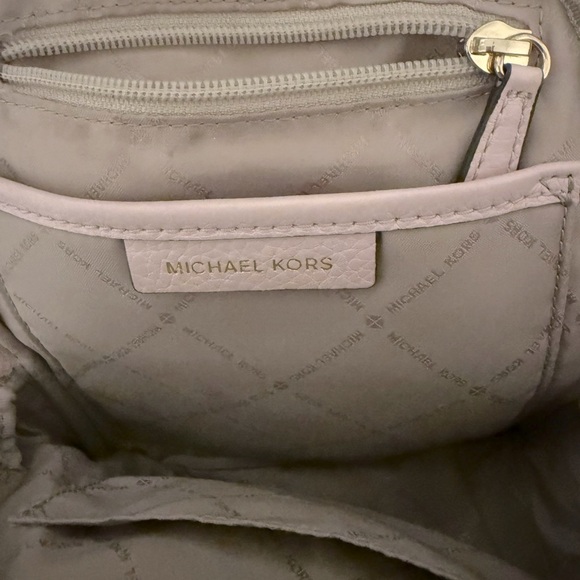 Michael Kors Pink Pebbled Leather Backpack - Picture 4 of 5